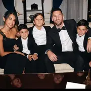 Foto de la familia Messi.