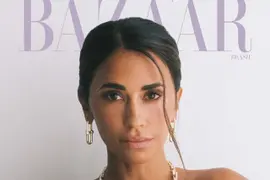 La foto de Antonela Roccuzzo para Harper's Bazaar Brasil.