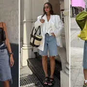 Tres mujeres usando bermudas
