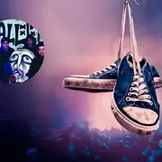 Armado con fotos de la serie Cromañón y la banda Callejeros.