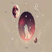 El símbolo de Leo y el planeta marte.