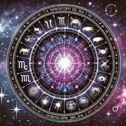 La rueda zodiacal, con los símbolos de los 12 signos astrales.