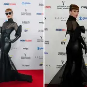 Natalia Oreiro se llevó todos los flashes con un estilismo en negro bien dramático e imponente