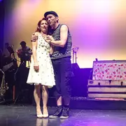 Elena Roger y Diego Reinhold sobre el escenario.