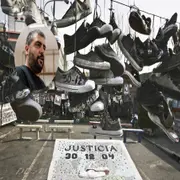 Imagen de Jorge Kehiayan y homenaje a las víctimas de Cromañón.
