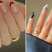 El diseño de uñas de Navidad está entre las tendencias que se vienen