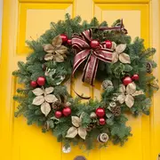 Adorno navideño para decorar tu puerta.