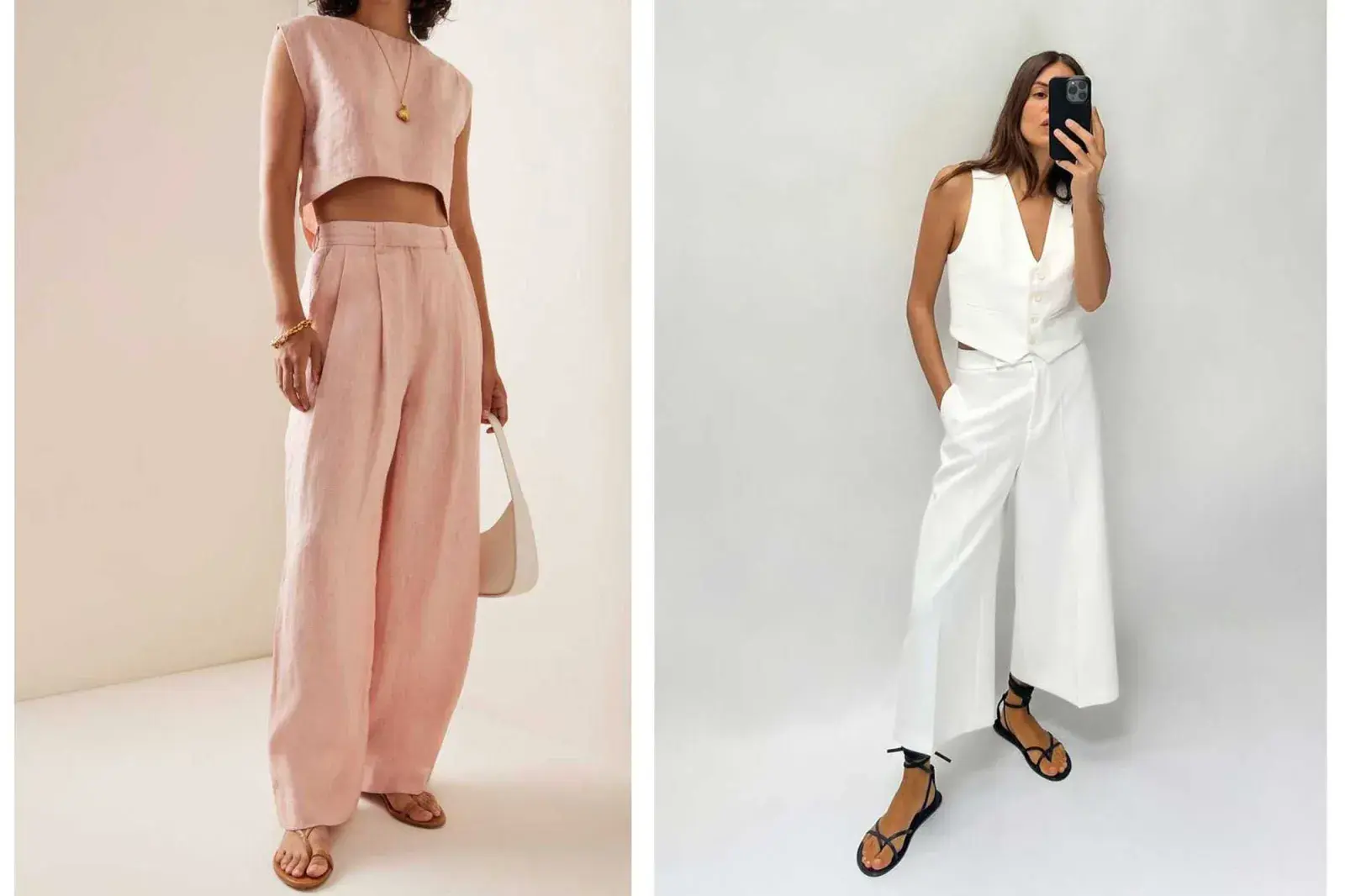 Los pantalones de vestir de lino o sastreros son perfectos para reemplazar al jean