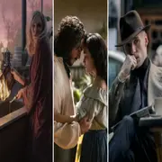 3 fotogramas de distintas series: Desprecio, 100 años de soledad y El Chacal.