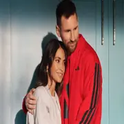 Foto de Antonela Roccuzzo y Lionel Messi.