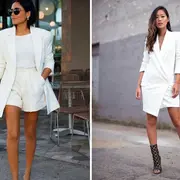 El look total white es ideal para celebrar año nuevo