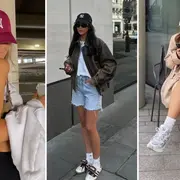 Tres mujeres usando gorra