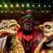 Foto de festejos por el Año Nuevo Chino en Buenos Aires.