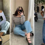 Tres mujeres usando ballerinas