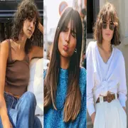 tres mujeres con flequillo