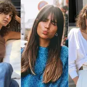 tres mujeres con flequillo