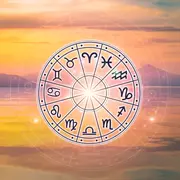 La rueda zodiacal, con los símbolos de los 12 signos astrales.