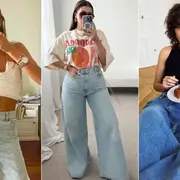 Tres mujeres usando jeans