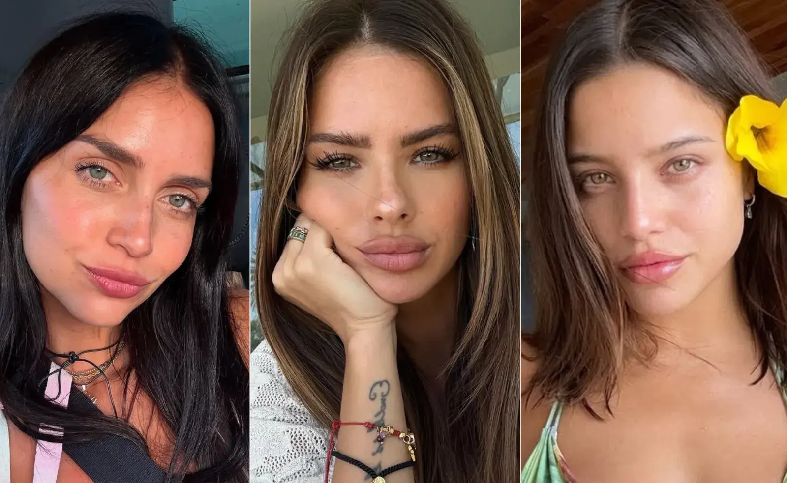 zaira nara, la china suarez y emilia mernes