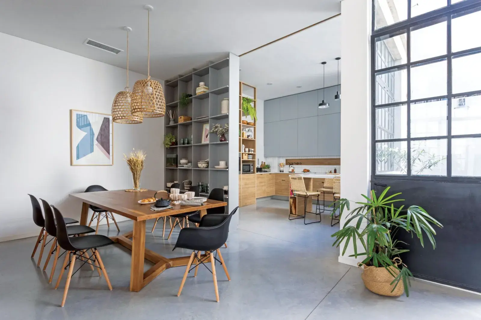 El cemento alisado apareció en las casas en los 90, con el auge de los lofts neoyorquinos.