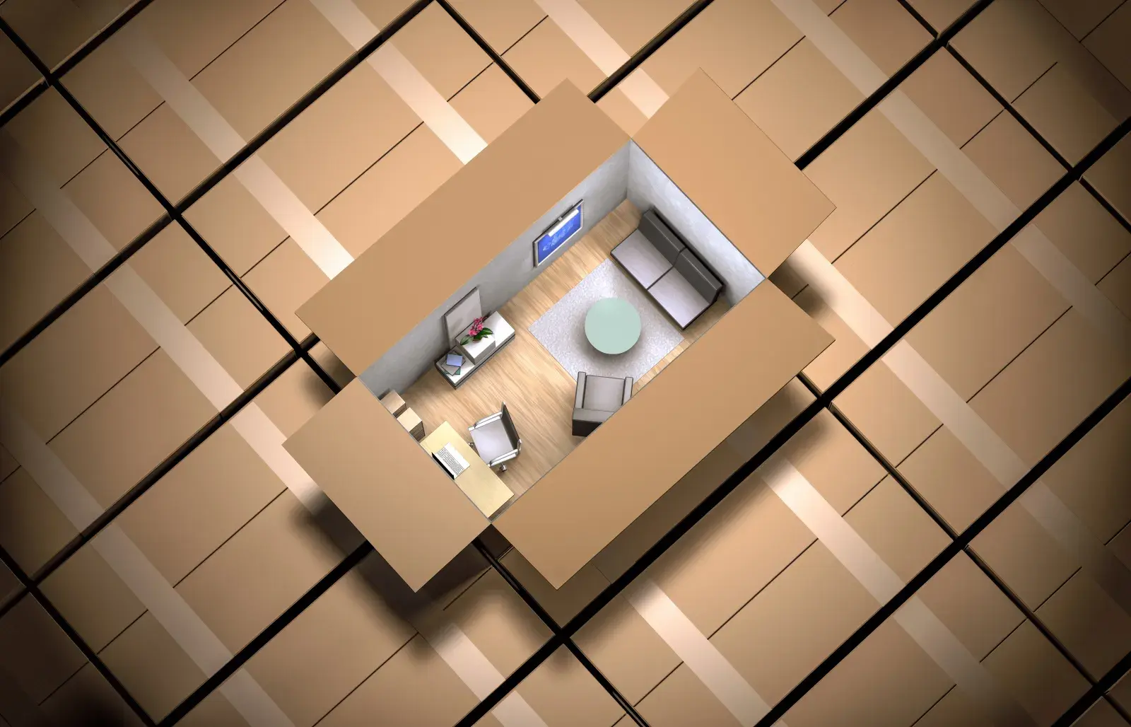 Foto de departamento muy pequeño.