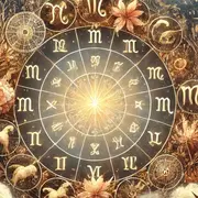 La rueda zodiacal, con los símbolos de los 12 signos astrales.