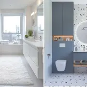 En clave total white o con un poco de color, las propuestas son variadas si se trata de crear baños elegantes y delicados