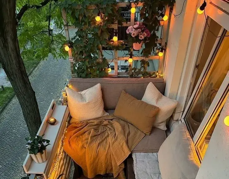 balcón confortable