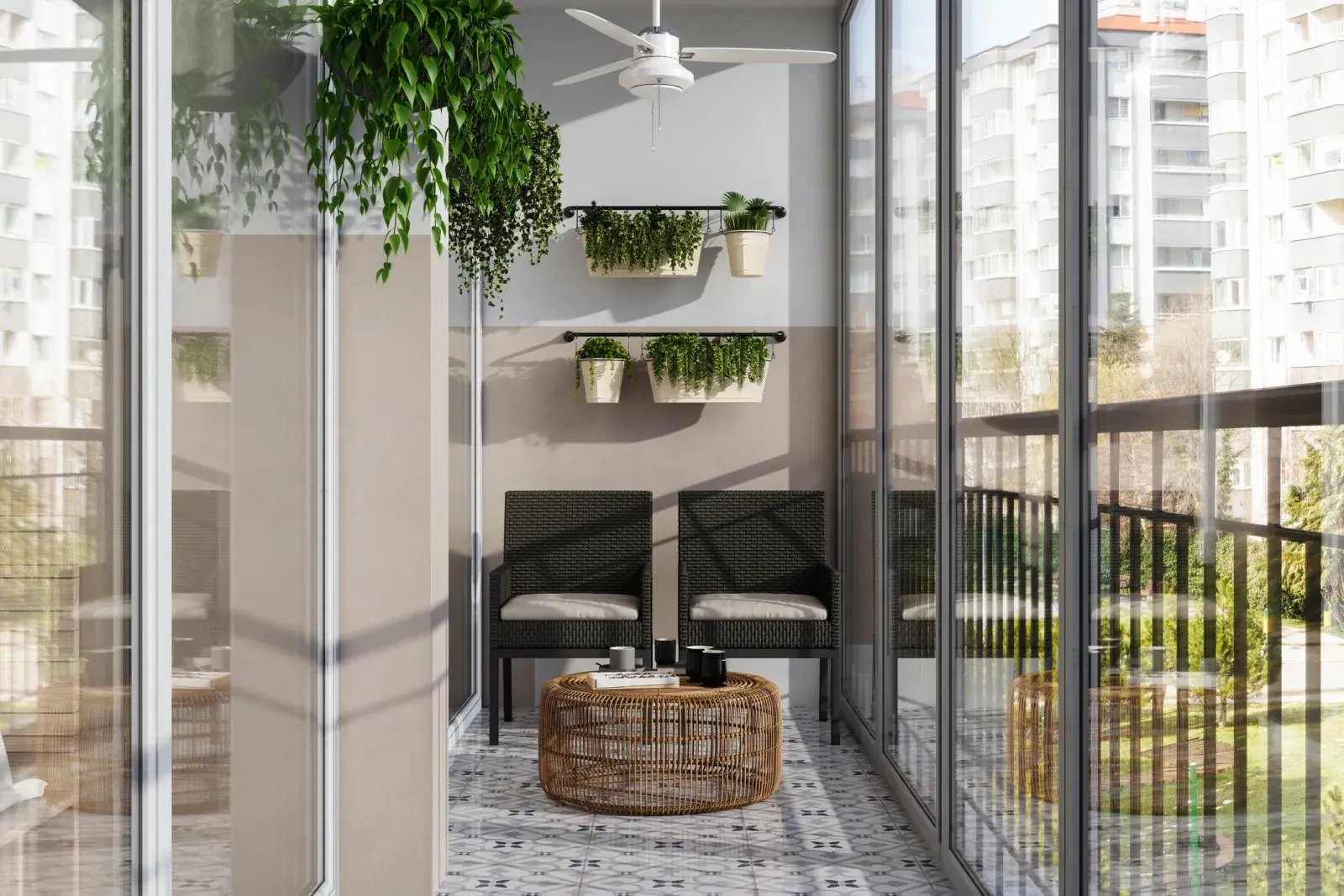 Cómo decorar balcones muy pequeños.