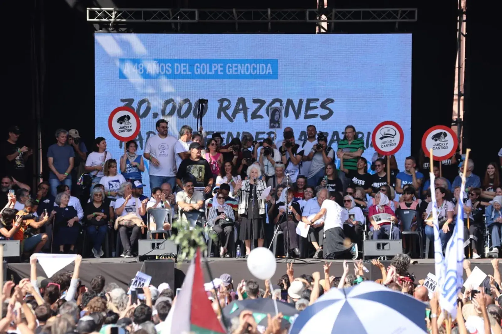 Marcha por la Memoria, Verdad y Justicia el 24 de Marzo de 2024 en Plaza de Mayo