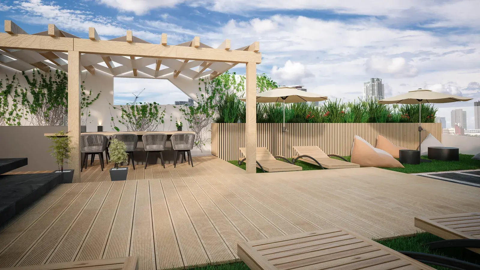 Cómo decorar un balcón amplio: ideas simples y funcionales.