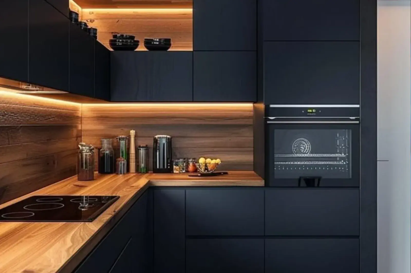 La tendencia de las cocinas sin herrajes a la vista.