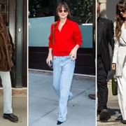 Dakota Johnson con prendas tendencia