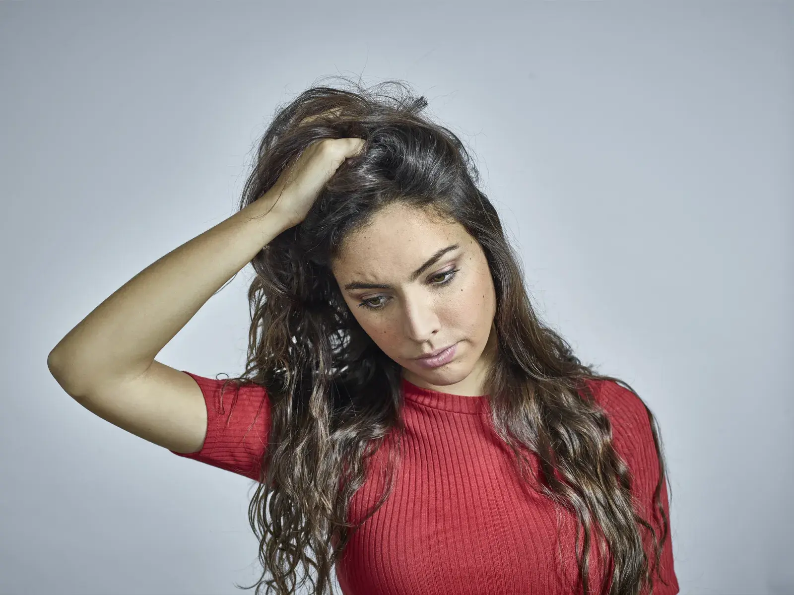 mujer estresada