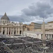 Vista de la Plaza de San Pedro en el Vaticano, el 20 de octubre de 2024. (AP Foto/Andrew Medichini, Archivo)