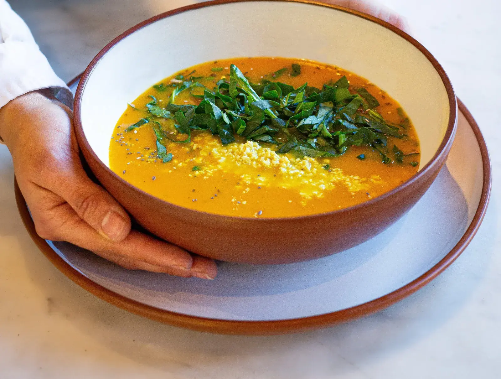 Sopa de calabaza, una receta de Mauro Massimino