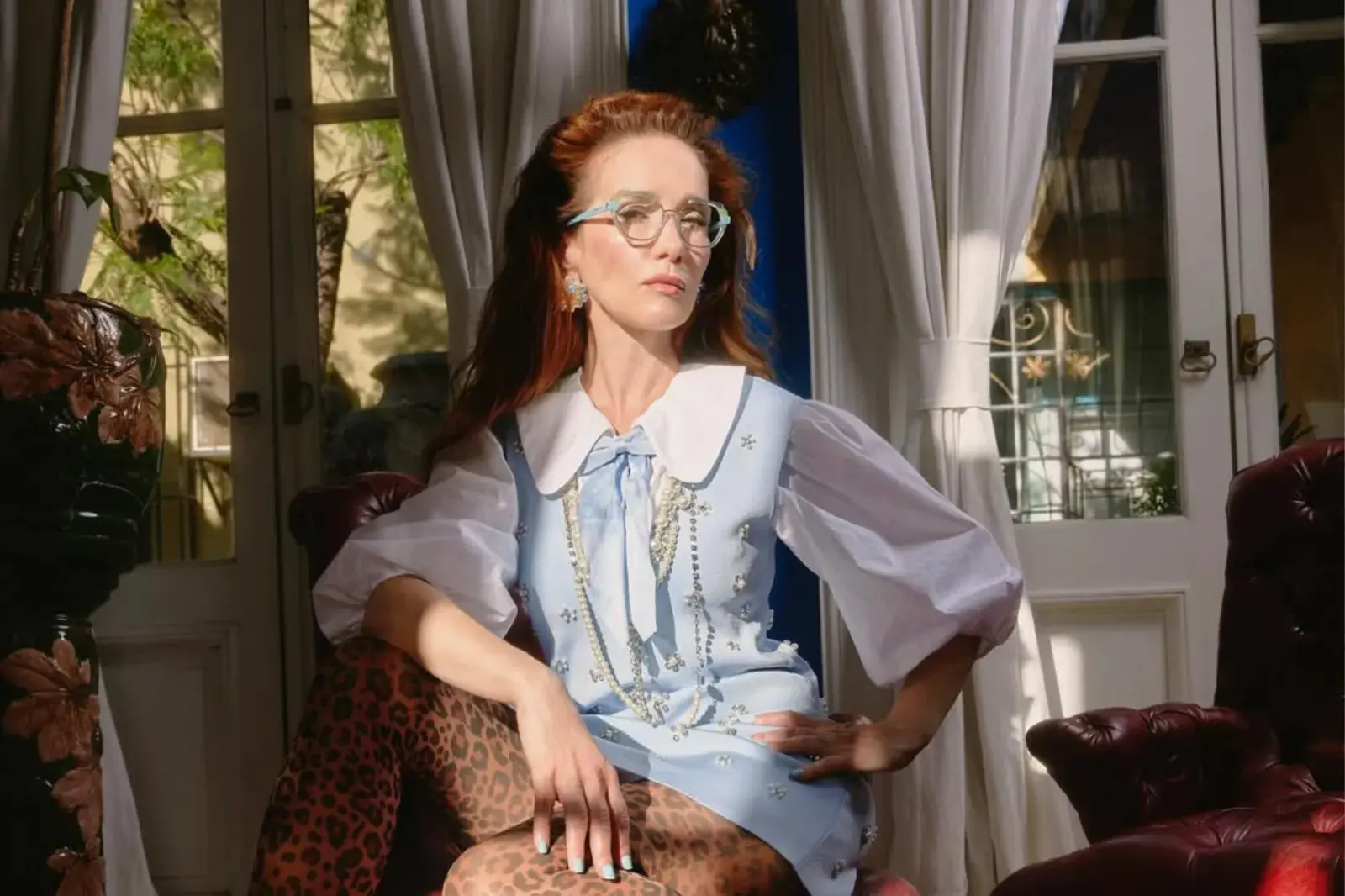 El look “rich grandma” de Natalia Oreiro.