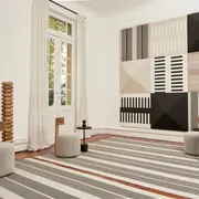 Con cuadros, pero también con alfombras, objetos, lienzos, muebles y luces: el arte es un juego abierto en la decoración y en tendencia Arenales detectamos buenas ideas. En la foto, la colección Joy de Rugit.