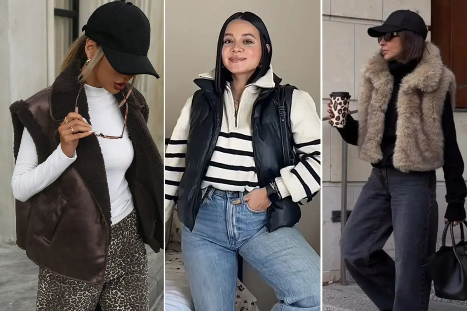 Aunque hoy lo elijamos como abrigo estrella del invierno, el chaleco también funciona genial en media estación.