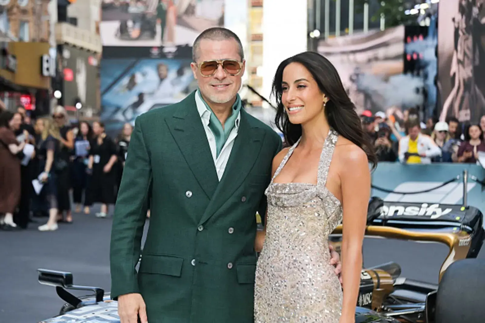 Brad Pitt y su novia, Inés de Ramón presentes en la red carpet de la premiere de F1 en Europa