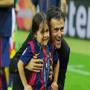 Luis Enrique y el recuerdo de Xana en 2015.
