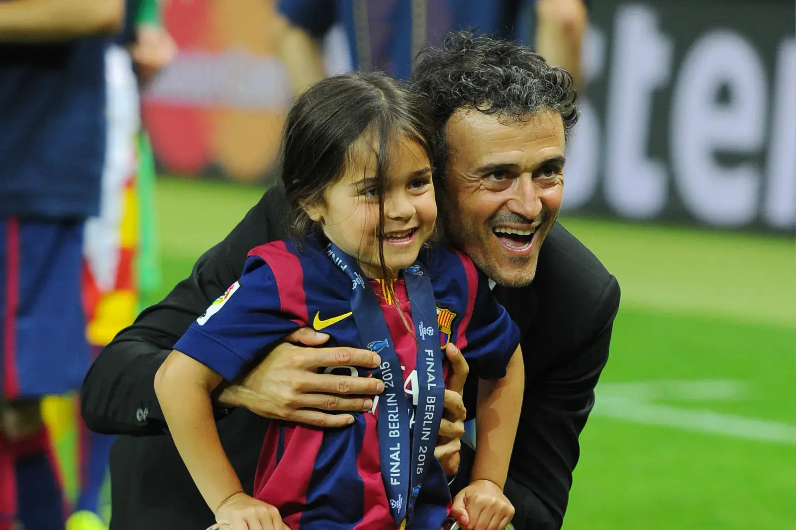 Luis Enrique y el recuerdo de Xana en 2015.