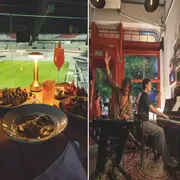 Una vista del Monumental y un piano bar