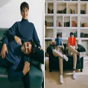 Gonzalo Heredia y su hijo protagonizaron una campaña de moda