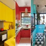 La paleta de colores es amplia y ya no hay tonos prohibidos para la cocina: amarillo, tomate y turquesa son un sí.
