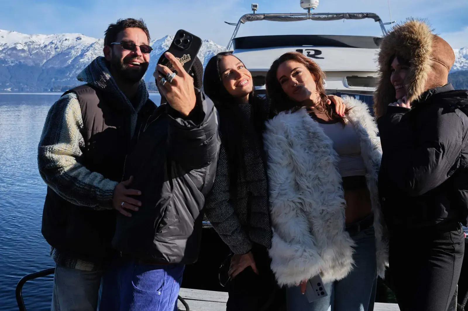 Emilia Attias, Zaira Nara, Brenda Gandini y Cachete Sierra juntos en el sur de Argentina