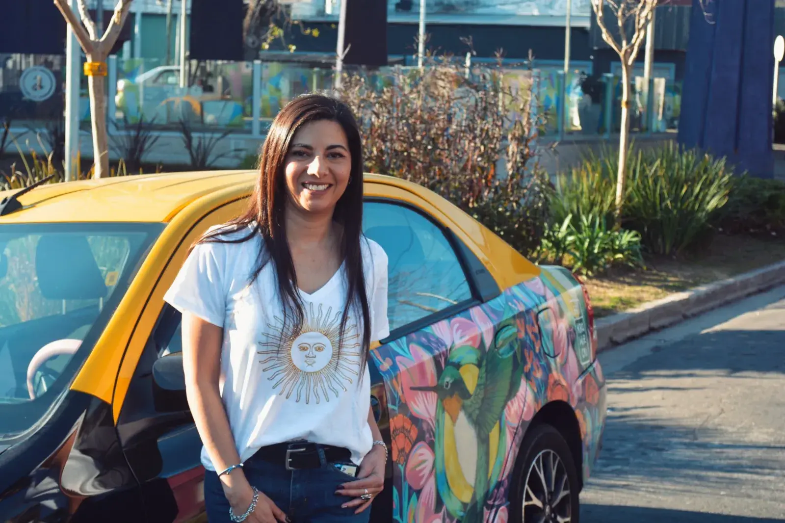 Magalí, taxista en Buenos Aires: un oficio que legó de su papá