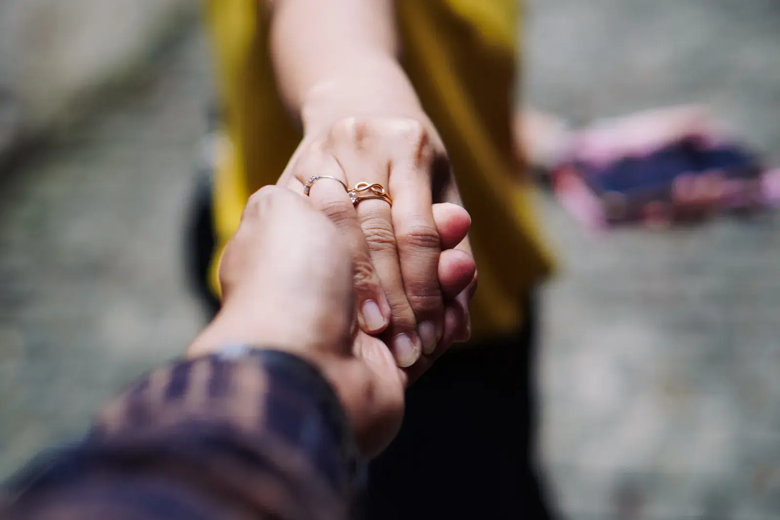 Foto de un pedido de casamiento.
