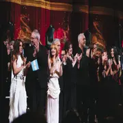 Soledad Pastorutti, Popi Spatocco , Ángela Torres, Jairo, Lidia Borda, Pedro Aznar, Ligia Piro, Sandra Mihanovich y Cazzu, en el Gracias Mercedes.