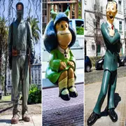 Mafalda, El Eternauta y más: un paseo por las esculturas escondidas de las historietas en Buenos Aires
